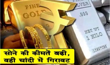 Gold And Silver prices : सोने की कीमतें बढ़ी, वहीं चांदी ​में गिरावट आई