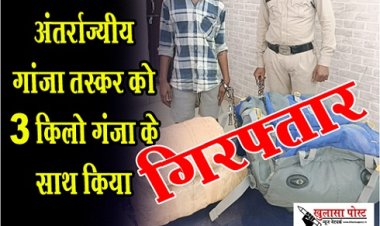 CG News : अंतर्राज्यीय गांजा तस्कर को  3 किलो गंजा के साथ किया गिरफ्तार