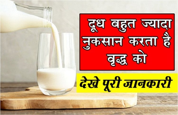 Health News : दूध बहुत ज्यादा नुकसान करता है वृद्ध को, देखे पूरी जानकारी 