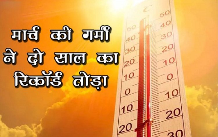 मार्च की गर्मी ने दो साल का रिकॉर्ड तोड़ा, तापमान 37 डिग्री पहुंच गया