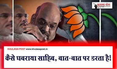 कैसे घबराया साहिब, बात-बात पर डरता है!