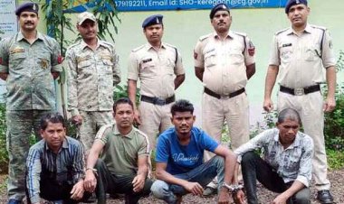 ऑलमारी के लॉकर में रखा सोने का हार चोरी, चार आरोपियों को गिरफ्तार करने में पुलिस को मिली कामयाबी