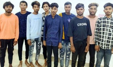 चाकू की नोंक पर ट्रक चालकों से लूटपाट करने वाले 1 नाबालिग समेत 10 आरोपियों को पुलिस ने किया गिरफ्तार