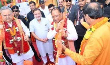 कांवड़ यात्रा कार्यक्रम में शामिल हुए CM साय, विस अध्यक्ष डॉ रमन सिंह और विधायक मूणत रहे मौजूद, प्रदेशवासियों को रक्षाबंधन पर्व की दी शुभकामनाएं