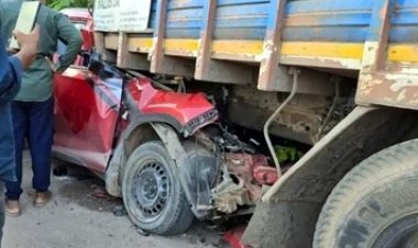 महासमुंद में सड़क हादसों में एक की मौत, दो घायल, भिलाई में सिलेंडर से भरे खड़े ट्रक से कार जा टकराई, होटल कारोबारी की गई जान