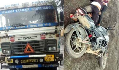 दर्दनाक सड़क हादसा, ट्रेलर की ठोकर से बाइक सवार दो युवकों की मौके पर ही मौत, परिजनों का रो-रोकर बुरा हाल, जांच में जुटी पुलिस