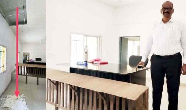 बाल बाल बचे नायब तहसीलदार, तहसील कार्यालय मैनपुर का सीलिंग टूटकर गिरा, मचा अफरा तफरी, मरम्मत की गुणवत्ता को लेकर उठ रहे सवाल