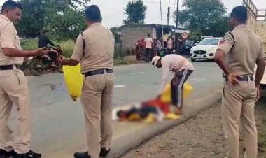 कैप्सूल वाहन बाइक सवार को कुचला, चक्के में दबने से युवक की दर्दनाक मौत, फरार वाहन चालक को पुलिस ने किया गिरफ्तार