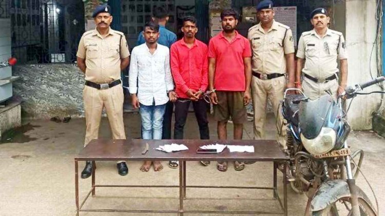 जीजा ने दी 50 हजार में साले की कत्ल की सुपारी, वाइन शॉप के मैनेजर पर चाकू से जानलेवा हमला, खुलासा होते ही साला फरार, तीन आरोपी गिरफ्तार