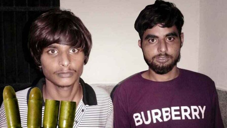 तेलीबांधा के व्यापारिक संस्थान में फायरिंग कर दहशत फैलाने वाले प्रवीण सिंह उर्फ पिन्नू समेत दो बदमाश हरियाणा से गिरफ्तार