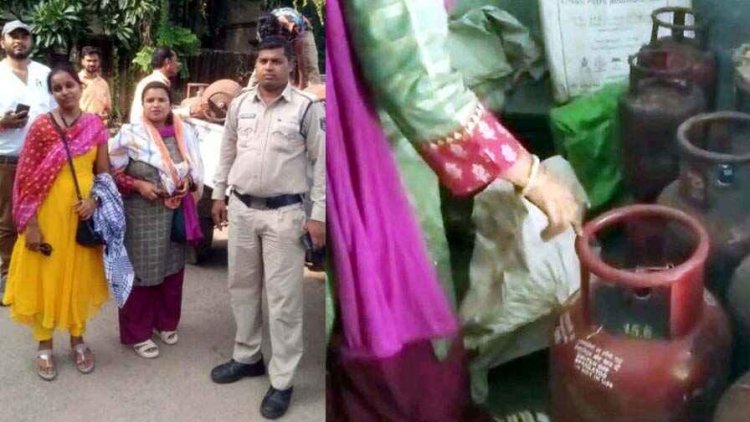 राजधानी रायपुर में सिलेंडरों में अवैध रीफिलिंग, खाद्य विभाग की टीम ने मारा छापा, औजार समेत 98 सिलेंडर जब्त, गोदाम संचालक के खिलाफ होगी कार्रवाई