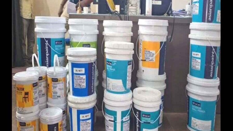 छत्तीसगढ़ में नकली एशियन पेंट्स बनाने की फैक्ट्रियों पर पुलिस का छापा, संचालकों के खिलाफ कॉपी राइट के तहत FIR दर्ज