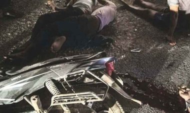 दर्दनाक सड़क हादसा, रॉन्ग साइड में बाइक चलाने से हुआ एक्सीडेंट, 1 की मौके पर ही मौत, दुसरे ने अस्पताल में तोड़ा दम, तीन की हालत नाजुक