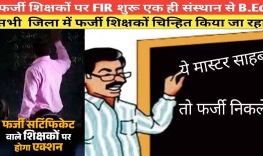 गलत सर्टिफिकेट पर कई साल से पढ़ा रहे फर्जी शिक्षक, शिक्षिका की नियुक्ति आखिरकार जाली करार, जांच के बाद जेडी ने की कार्यवाही की अनुशंसा