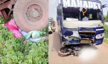 अनियंत्रित ट्रैक्टर पलटने से महिला की गई जान, सवारी बस की चपेट में आने से बाइक सवार युवक की मौके पर दर्दनाक मौत, माजदा ने मारी टक्कर