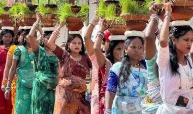 धूमधाम से हुआ गरियाबंद में जवारा विसर्जन, कराया गया कन्या भोजन, निकली ज्योति कलश की विसर्जन यात्रा, हजारों श्रद्धालु हुए शामिल