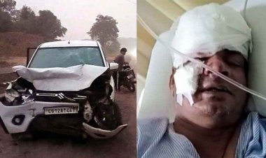 दर्दनाक हादसा, खड़ी हाइवा से टकराई कार, देवी दर्शन कर लौट रहे पूर्व पार्षद समेत सात लोग घायल, भांजी और पत्नी भी जख्मी