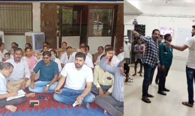 सामुदायिक स्वास्थ्य केंद्र में ऑन ड्यूटी डॉक्टर से गाली गलौज और बदसलूकी कर किया जमकर हंगामा, धरने पर बैठे BMO, डॉक्टर व नर्स