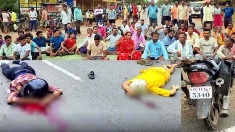 मॉर्निंग वॉक पर निकले दो दोस्तों को कार ने रौंदा, दोनों की गई जान, ग्रामीणों ने किया चक्कजाम, ट्रैक्टर की चपेट में बाइक सवार, 2 की मौके पर मौत