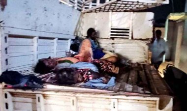 पिकअप और अज्ञात वाहन की आमने-सामने जबरदस्त टक्कर, तीन महिला मजदूरों की मौत, 13 गंभीर रुप से घायल, ड्राइवर फरार, जांच में जुटी पुलिस