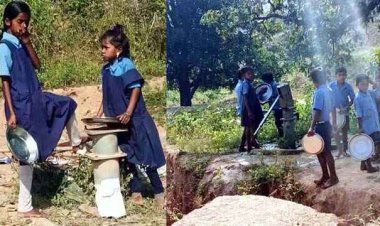 स्कूल में रसोइया, भृत्य फिर भी मिड-डे-मील के बाद मासूम बच्चों से साफ कराए जा रहे बर्तन, व्यवस्था पर उठ रहे सवाल