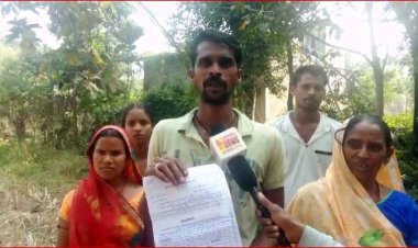 जमीन विवाद बना जी का जंजाल, दबंगों ने किया गरीब की खेत के सामने जमीन पर कब्जा, दी जान से मारने की धमकी, एसपी से लगाई इंसाफ की गुहार