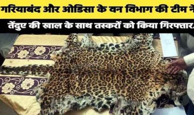 वन विभाग की बड़ी कार्रवाई, ओडिशा में संयुक्त ऑपरेशन कर तेंदुआ खाल बेचने निकले तीन तस्करों को रंगे हाथ किया गिरफ्तार