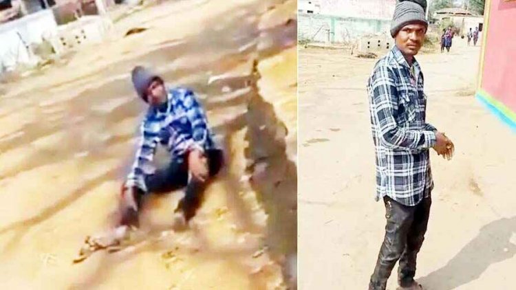 फिर सामने आया शराबी शिक्षक का कारनामा, स्कूल के बाहर नशे में धुत्त सड़क पर घूमते वीडियो हुआ वायरल, ग्रामीणों में आक्रोश