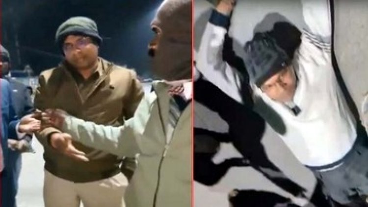 शराब पीकर वाहन चलाने वालों के खिलाफ कार्यवाही करने पर भाजपा जिला उपाध्यक्ष सड़क पर लेटकर किया विरोध प्रदर्शन, कांग्रेस -सत्ता का घमंड