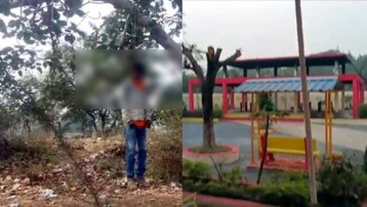 श्मशान घाट के पास पेड़ पर फांसी लगाकर राज मिस्त्री ने की खुदकुशी, मुक्तिधाम में अज्ञात व्यक्ति ने मचाई तबाही, पुलिस कर रही मामले की जांच