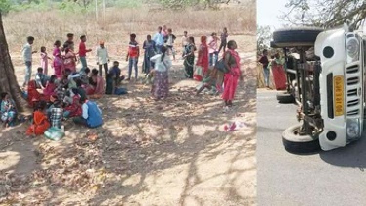 जशपुर में दो दिनों के अंदर 2 हादसे, पंडित प्रदीप मिश्रा की शिवमहापुराण कथा सुनने जा रहे श्रद्धालुओं से भरी पिकअप पलटी, 24 घायल, चालक फरार