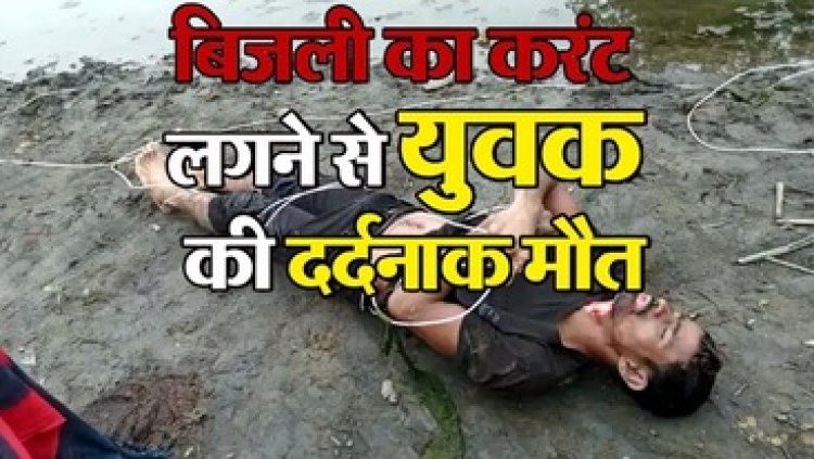 मछली पकड़ने लगाया करंट, खुद चपेट में आया युवक, चौकीदार की दर्दनाक मौत ने पत्नी और 2 साल के बच्चे से छीन लिया सहारा