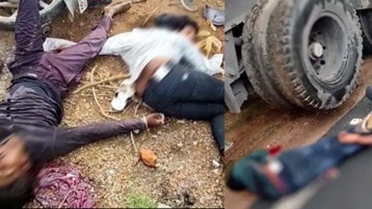 ट्रेलर ने बाइक को मारी टक्कर, एक युवक की मौत, दूसरा घायल, इधर खंभे से टकराई मोटरसाइकिल, दो की गई जान, दो गंभीर