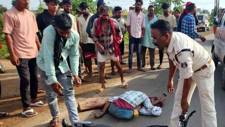 माजदा ने मारी जोरदार टक्कर, एक की मौत, चालक वाहन छोड़कर फरार, इधर पेड़ में जा भिड़ी बाइक, युवक की स्पॉट पर गई जान