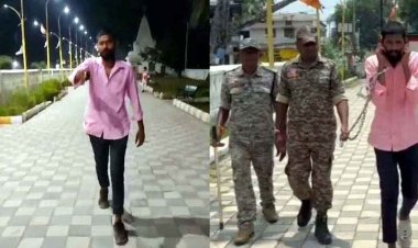 कानून की धज्जियां उड़ाते हुए युवक ने खुले आम गाली-गलौज कर निकाला चाकू, वीडियो वायरल, पुलिस ने निकाल दी भाईगिरी, बदमाश गिरफ्तार