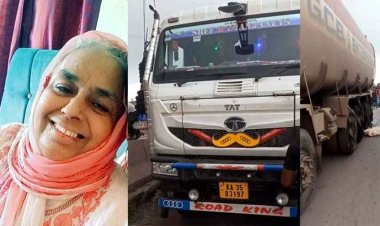 नेहरु नगर टोल प्लाजा के पास भीषण सड़क हादसा, 18 चक्का टैंकर ने दुपहिया सवार बुजुर्ग दंपत्ति को कुचला, महिला की मौके पर दर्दनाक मौत