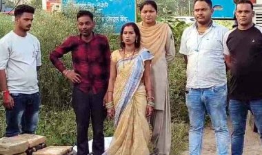 ट्रक से गांजा ले जा रही एक महिला सहित 5 तस्करों को पुलिस ने गिरफ्तार गिरफ्तार कर भेजा जेल, 9 लाख का मादक पदार्थ जप्त