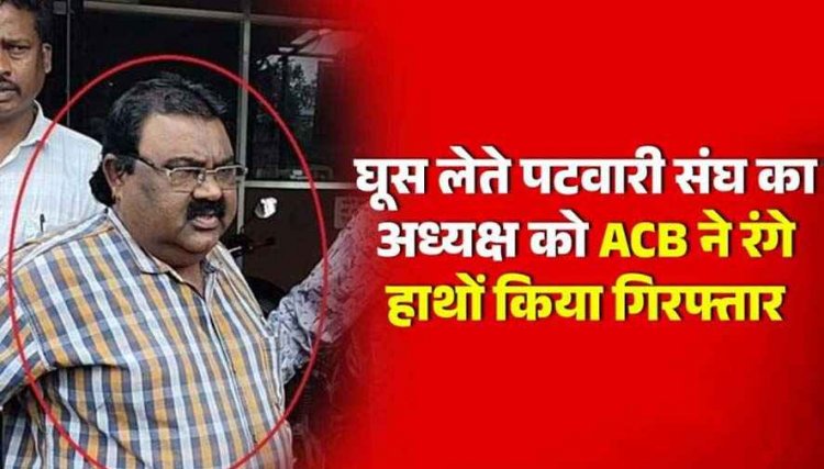 जिला पटवारी संघ के अध्यक्ष धर्मेंद्र को Acb ने रिश्वत लेते रंगे हाथ किया गिरफ्तार, फौती उठाने किसान से मांगे 9 हजार रुपए घूस, मचा हड़कंप