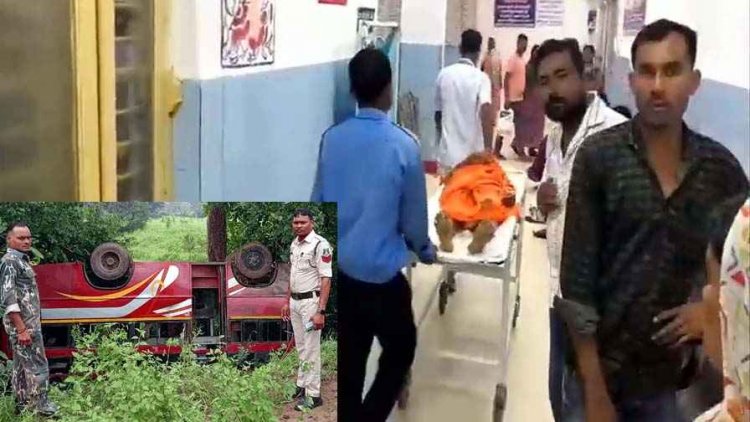 धमतरी में दर्दनाक सड़क हादसा, तेज रफ्तार बस पलटने से करीब छह लोग घायल, 3 लोग गंभीर, एक बच्ची ने तोड़ा दम, पसरा मातम