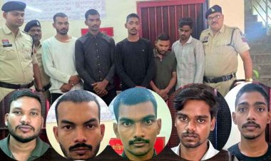 सुपर मार्केट में डकैती की कोशिश करने वाले पांच आरोपी पिस्टल, चाकू, सब्बल के साथ गिरफ्तार, एसपी ने किया कार्रवाई की सराहना