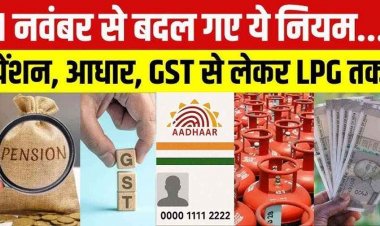 नवंबर में होने वाले ये बदलाव, जानें क्या-क्या बदलेगा और कैसे प्रभावित होगी आपकी जेब, LPG सिलेंडर के दाम घटे, आज से बदले 7 नियम