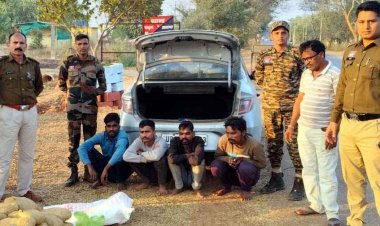 गरियाबंद में ऑपरेशन निश्चय को मिली कामयाबी, 40 किलो गांजे के साथ 4 अंतरराज्यीय तस्कर गिरफ्तार, कार समेत 23 लाख की संपत्ति जब्त