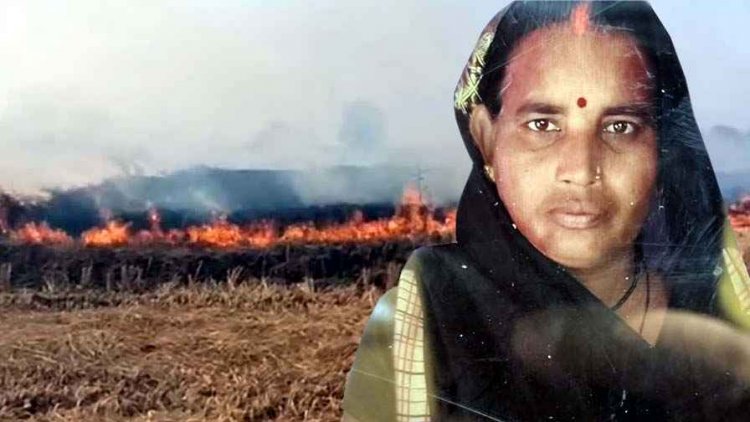 पराली की आग में जिंदा जली महिला, चारा लेने गई और धुएं से बेहोश होकर खेत में गिरी, 2 घंटे तक जलती रही, गांव में पसरा मातम, जांच में जुटी पुलिस