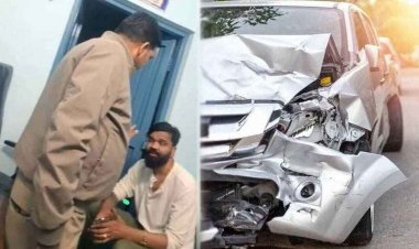 रायपुर में हिट एंड रन, अग्रसेन धाम चौक के पास MLA के बेटे की कार ने मारी ठोकर, एक बाइक सवार घायल, हिरासत में विधायक पुत्र, तीन फरार