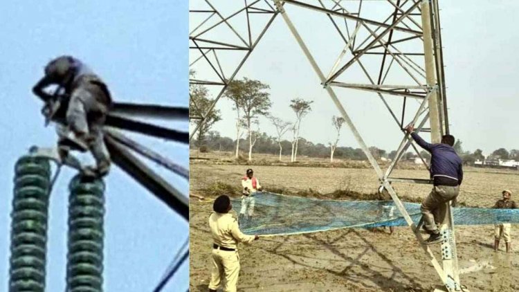 धान टोकन नहीं कटने से अन्नदाता परेशान, आत्महत्या करने टावर पर चढ़ा किसान, गांव में मचा हडकंप, सोशल मिडिया में वीडियो जमकर वायरल