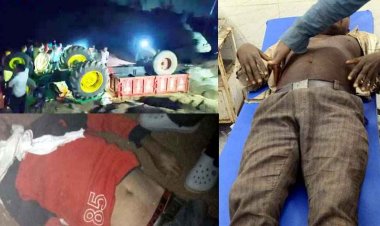 तालाब में पलटा तेज रफ्तार ट्रैक्टर, चालक की मौके पर दर्दनाक मौत, दो मजदूर घायल, हालत नाजुक, अस्पताल में भर्ती, गांव में पसरा मातम