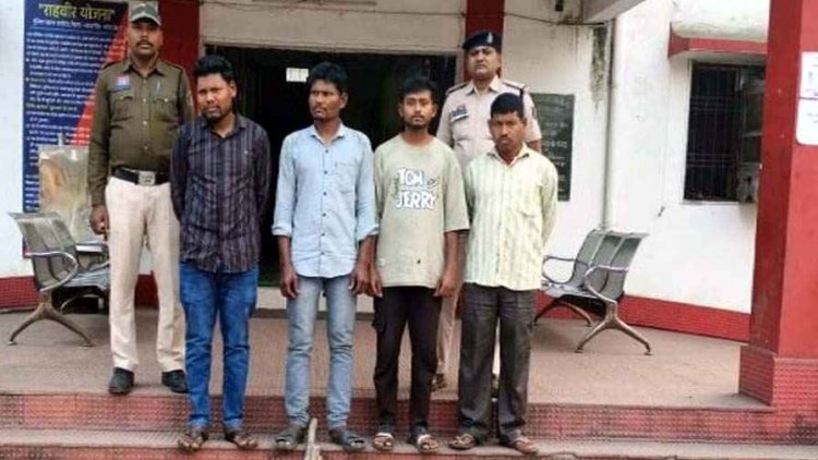 पुरानी रंजिश के चलते मारपीट, टांगी और डंडे से हमला, युवक गंभीर रुप से घायल, पुलिस ने 4 आरोपियों को किया गिरफ्तार, हथियार जप्त