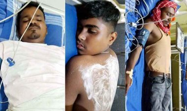 रामनवमी जुलूस के दौरान बड़ा हादसा, 132 केवी हाईटेंशन तार की चपेट में आया धार्मिक ध्वज, झुलसे 7 श्रद्धालु, अस्पताल में भर्ती, इलाज जारी, किया रेफर