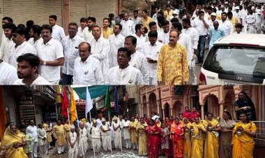 सकल जैन समाज ने मनाया जन्मकल्याणक महोत्सव, महावीर स्वामी की धूमधाम से निकली भव्य शोभायात्रा, शाम को घरों में झालरों से जगमगाया शहर