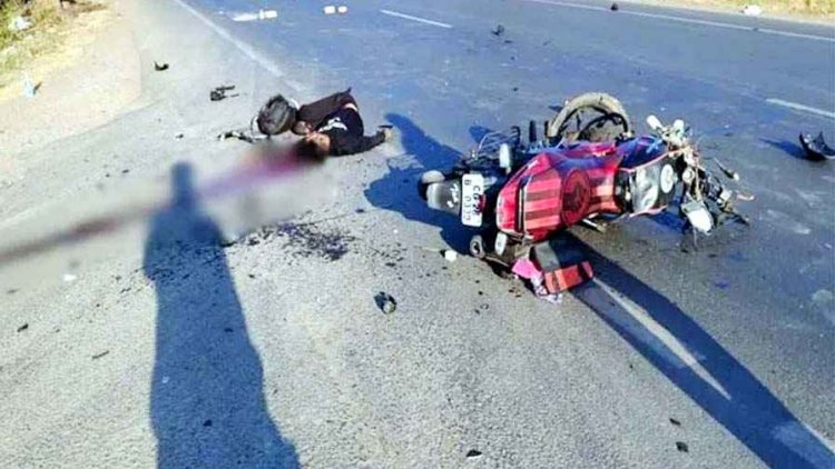 होली मनाने गांव लौट रहे बाइक सवार भाई-बहन को पिकअप ने कुचला, हादसे में भाई की मौत, बहन घायल, इलाज जारी, परिवार में पसरा मातम